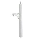 Extended Deluxe Capitol Post & Brackets White