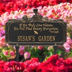 Dragonfly Garden Quote Lawn Plaque Black & Gold