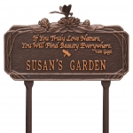 Personalized Garden Plaque with a Poem by Van Gogh