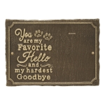My Favorite Pet Photo Wall Sign in Antique Brass