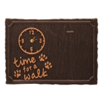 Time For A Walk Pet Photo Wall Clock in Antique Copper Ready for a Picture