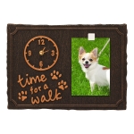 Time For A Walk Pet Photo Wall Clock with Fifi Picture