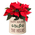 Personalized Holiday Holly 2 Gallon Crock w/ Multi-Color Etching in use