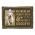 My Hardest Goodbye Pet Memorial Photo Plaque in Antique Brass Hanging on White Wall