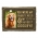 My Hardest Goodbye Pet Memorial Photo Plaque in Antique Brass Hanging on your Favorite Wall