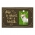 Life is Short Take a Walk Leash Hook with Photo in Antique Brass Frame with Pet on Green Grass