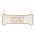 Hanging Dog Bone Plaque in White & Gold