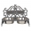 Personalized Bistro Pet Bowl in Pewter & Silver