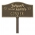 Forever in Our Hearts Memorial Yard Sign in Antique Brass