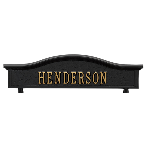 Personalized Two Sided Topper Black & Gold