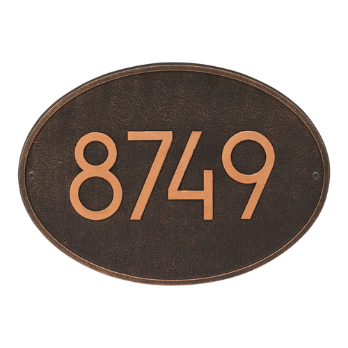 Hawthorne Modern Personalized Wall Plaque Oil Rubbed Bronze