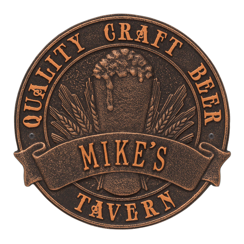Quality Craft Beer Tavern Round Plaque