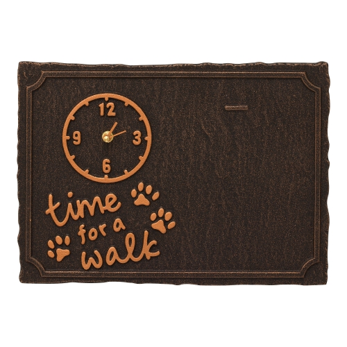 Time For A Walk Pet Photo Wall Clock ready for image
