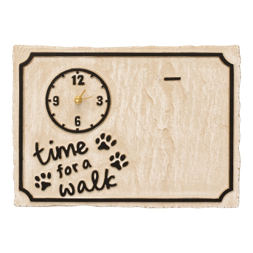 Time For A Walk Pet Photo Wall Clock Ready for Photo