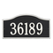 Rolling Hills Address Plaque with a Black & White Grand Wall Mount with One Line of Text