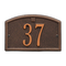 Cape Charles Address Plaque with a Oil Rubbed Bronze Finish Petite Wall Mount Size with One Line of Text
