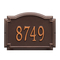 Williamsburg Address Plaque with a Antique Copper Finish, Standard Wall Mount with One Line of Text