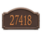 Williamsburg Address Plaque with a Antique Copper Finish, Estate Wall Mount with One Line of Text