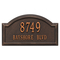 Providence Arch Address Plaque with a Oil Rubbed Bronze Finish, Standard Wall Mount with Two Lines of Text