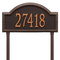 Providence Arch Address Plaque with a Oil Rubbed Bronze Finish, Finish, Estate Lawn Size with One Line of Text