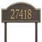 Providence Arch Address Plaque with a Bronze & Gold Finish, Finish, Estate Lawn Size with One Line of Text