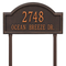 Providence Arch Address Plaque with a Oil Rubbed Bronze Finish, Finish, Estate Lawn Size with Two Lines of Text