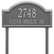 Providence Arch Address Plaque with a Pewter & Silver Finish, Finish, Estate Lawn Size with Two Lines of Text