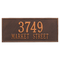 Hartford Address Plaque with a Antique Copper Finish, Estate Wall Mount with Two Lines of Text