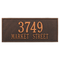 Hartford Address Plaque with a Oil Rubbed Bronze Finish, Estate Wall Mount with Two Lines of Text