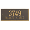 Hartford Address Plaque with a Bronze & Gold Finish, Estate Wall Mount with Two Lines of Text
