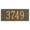 Hartford Address Plaque with a Antique Brass Finish, Estate Wall Mount with One Line of Text