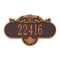 Rochelle Address Plaque with a Antique Copper Finish, Standard Wall Mount with One Line of Text