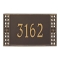 Personalized Boston Bronze & Gold Finish, Standard Wall with One Line of Text