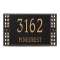 Personalized Boston Black & Gold Finish, Standard Wall with Two Lines of Text