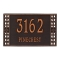Personalized Boston Oil Rubbed Bronze Finish, Standard Wall with Two Lines of Text