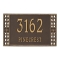 Personalized Boston Bronze & Gold Finish, Standard Wall with Two Lines of Text