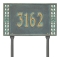 Personalized Boston Bronze & Verdigris Finish, Standard Lawn with One Line of Text