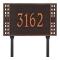 Personalized Boston Oil Rubbed Bronze Finish, Standard Lawn with One Line of Text