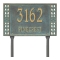 Personalized Boston Bronze & Verdigris Finish, Standard Lawn with Two Lines of Text