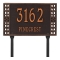 Personalized Boston Oil Rubbed Bronze Finish, Standard Lawn with Two Lines of Text