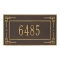 Personalized Key Corner Bronze & Gold Finish, Standard Wall with One Line of Text