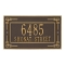 Personalized Key Corner Bronze & Gold Finish, Standard Wall with Two Lines of Text