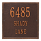 Personalized Square Antique Copper Finish, Standard Wall with Three Lines of Text
