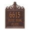 Personalized Lanai Antique Copper Finish, Standard Wall with Three Lines of Text