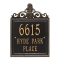 Personalized Lanai Black & Gold Finish, Standard Wall with Three Lines of Text