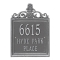 Personalized Lanai Pewter & Silver Finish, Standard Wall with Three Lines of Text