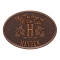 Bless This Home Monogram Oval Personalized Plaque Antique Copper