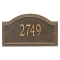 Personalized Penhurst Bronze & Gold Plaque Grande Wall with One Line of Text