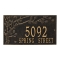 Personalized Spring Blossom Black & Gold Finish, Estate Wall with Two Lines of Text