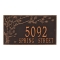 Personalized Spring Blossom Oil Rubbed Bronze Finish, Estate Wall with Two Lines of Text